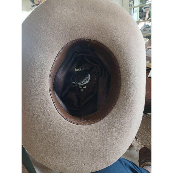 Biltmore Silver Buckle Felt Western Cowboy Hat Size 7 Canadian Soleil - Picture 5 of 5
